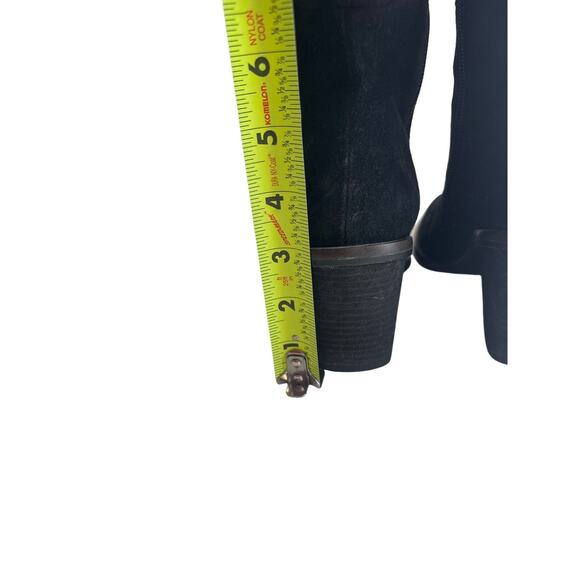OTK Black Suede Slouchy Over the Knee Boots Comfort Dr. Scholl’s Message Sz. 6.5 - Picture 9 of 12